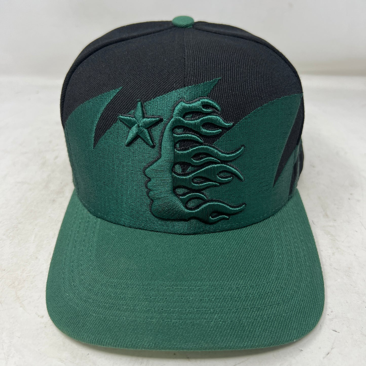 Hellstar Sharkteeth Snapback Hat Black/Green