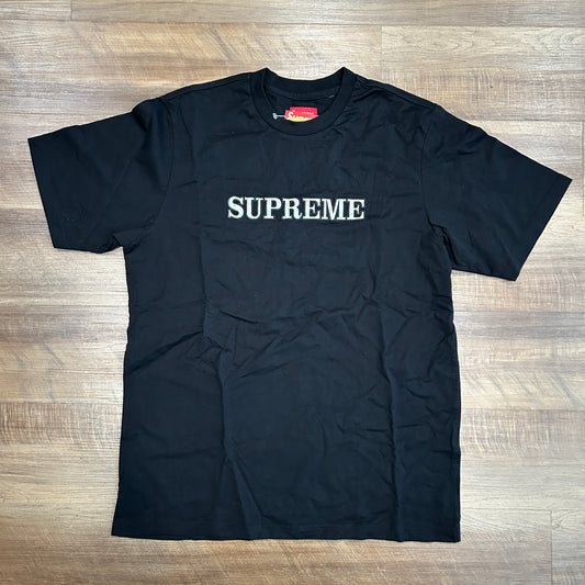 Supreme Floral Logo Tee Black