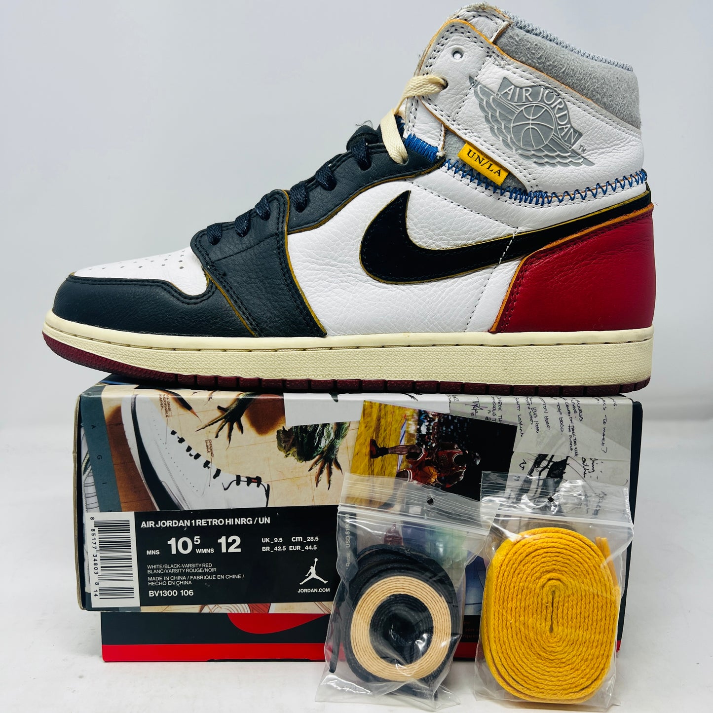Jordan 1 Retro High Union Los Angeles Black Toe