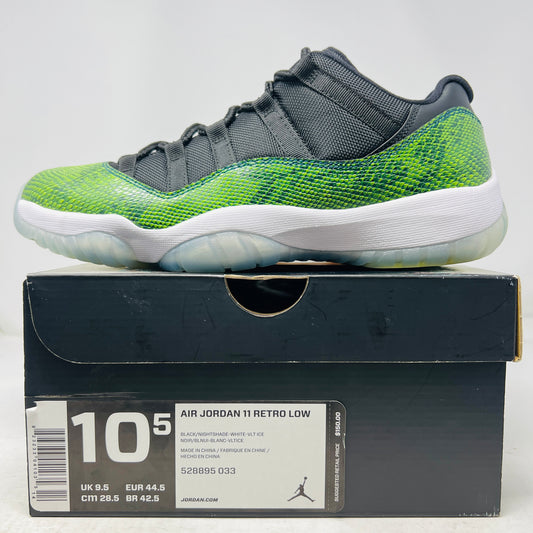 Jordan 11 Retro Low Green Snakeskin