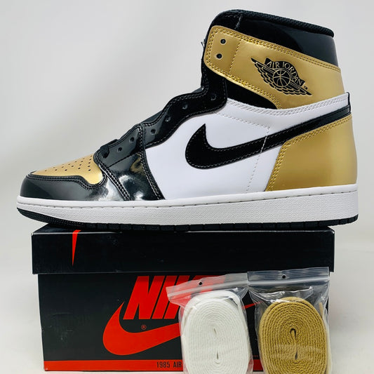 Jordan 1 Retro High NRG Patent Gold Toe
