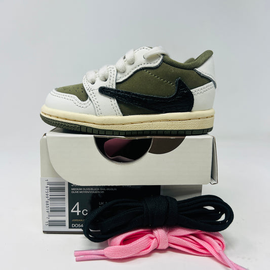 Jordan 1 Retro Low OG SP Travis Scott Medium Olive (PS)