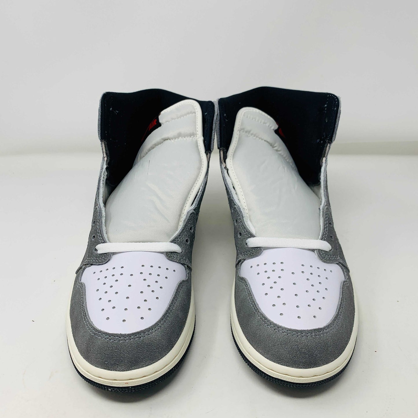Jordan 1 Washed Black sneakers, brand new, 2023 release, black laces included.
