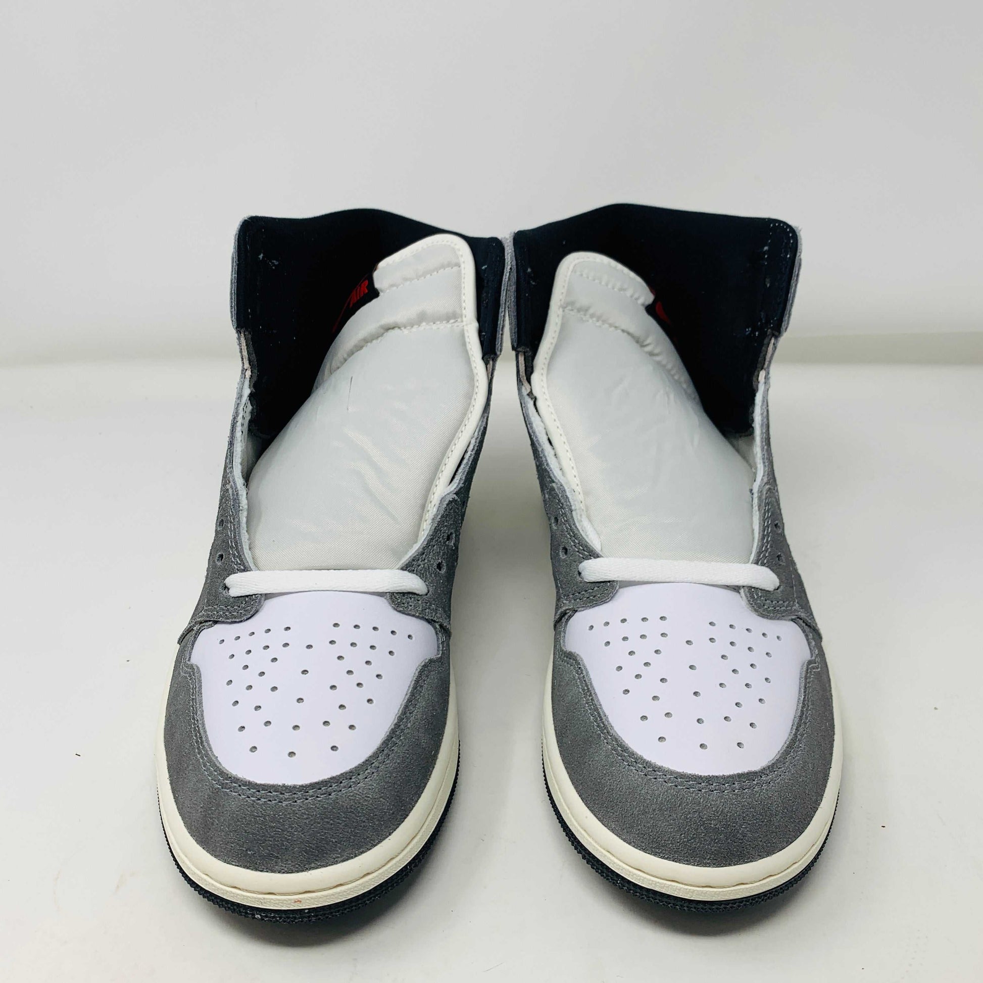 Jordan 1 Washed Black sneakers, brand new, 2023 release, black laces included.