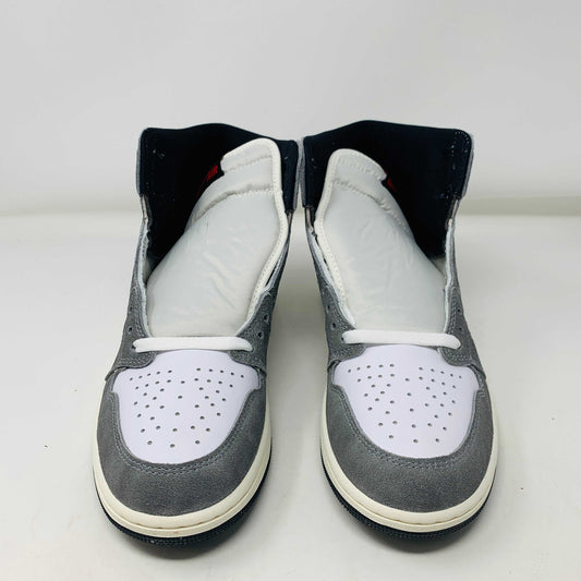 Jordan 1 Washed Black sneakers, brand new, 2023 release, black laces included.