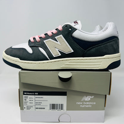 New Balance 480 Navy White