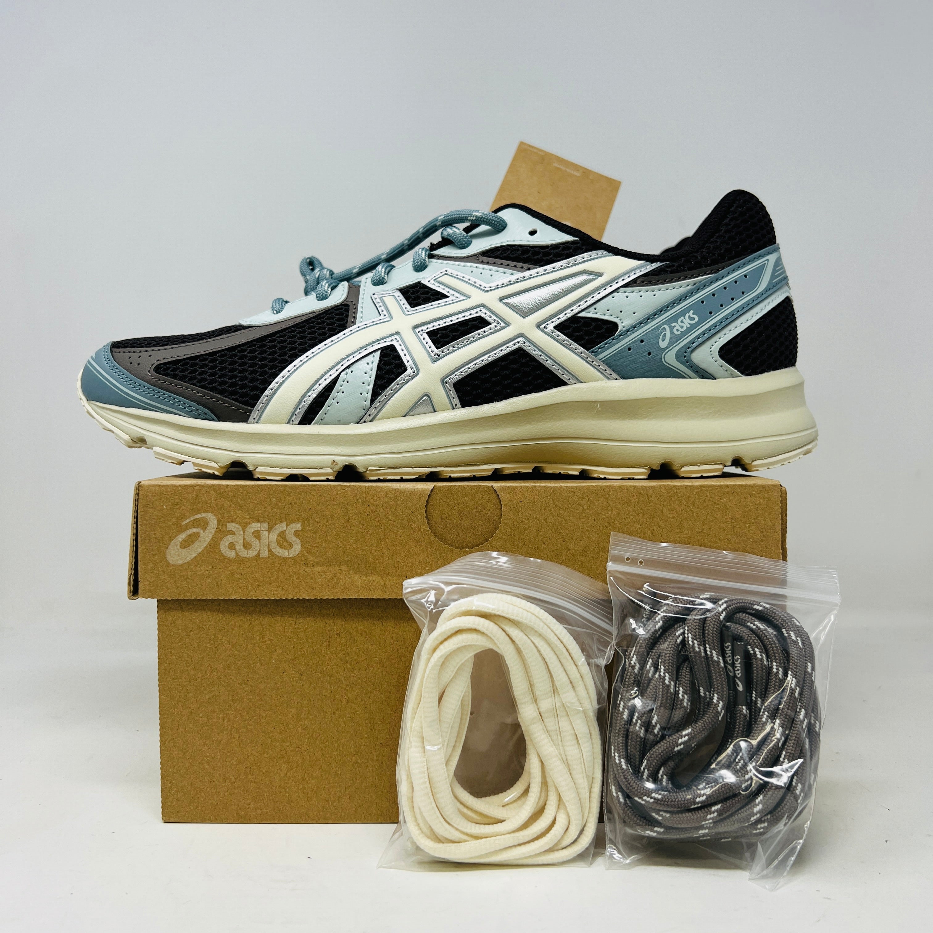 ☆ASICS X KITH☆ JOG 100 S ESPRESSO VANILLA ICE ASICS JOG 100S Kith Espresso Vanilla Ice Men's - 1203A848