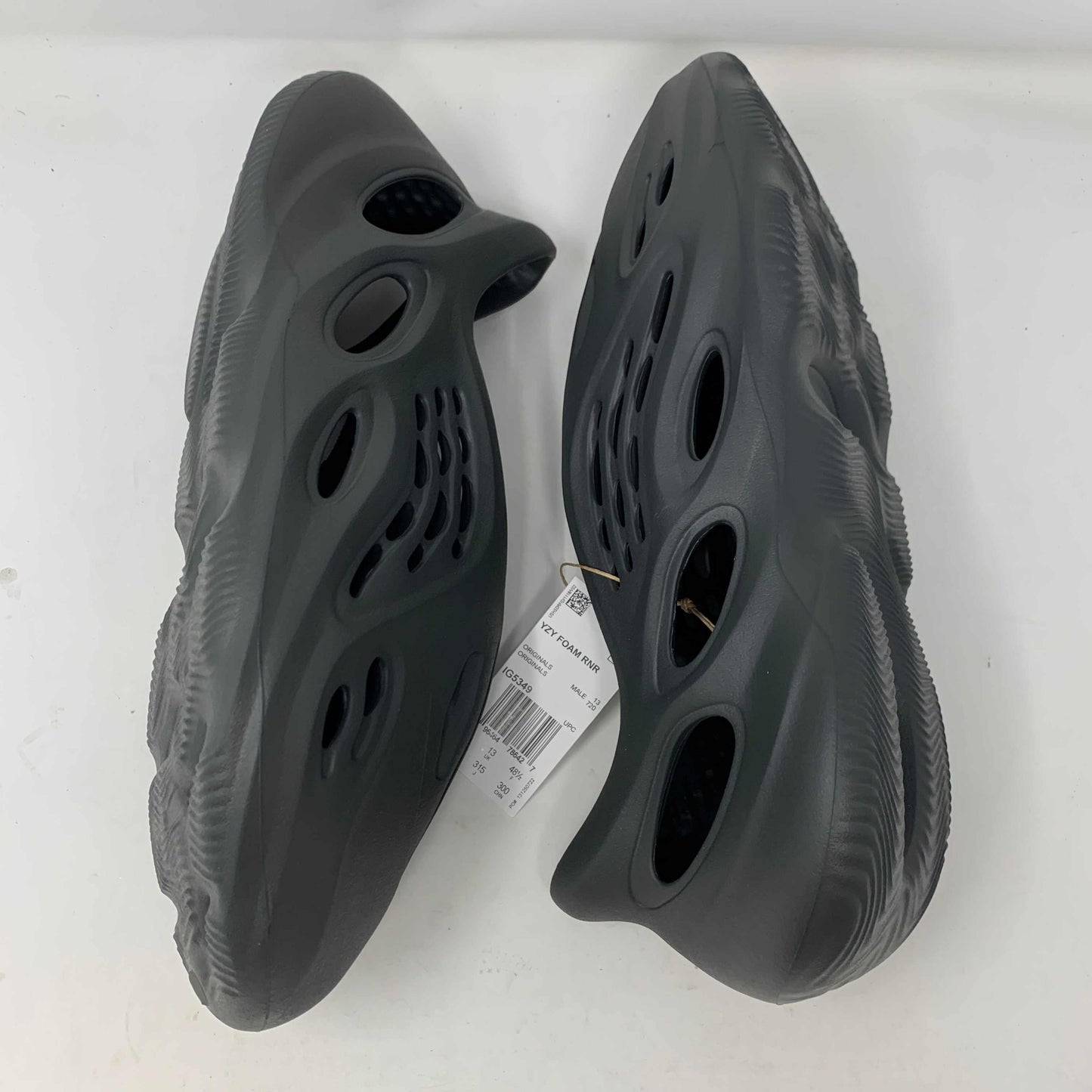 Yeezy Foam Runner Carbon shoe with unique foam material in carbon colorway.