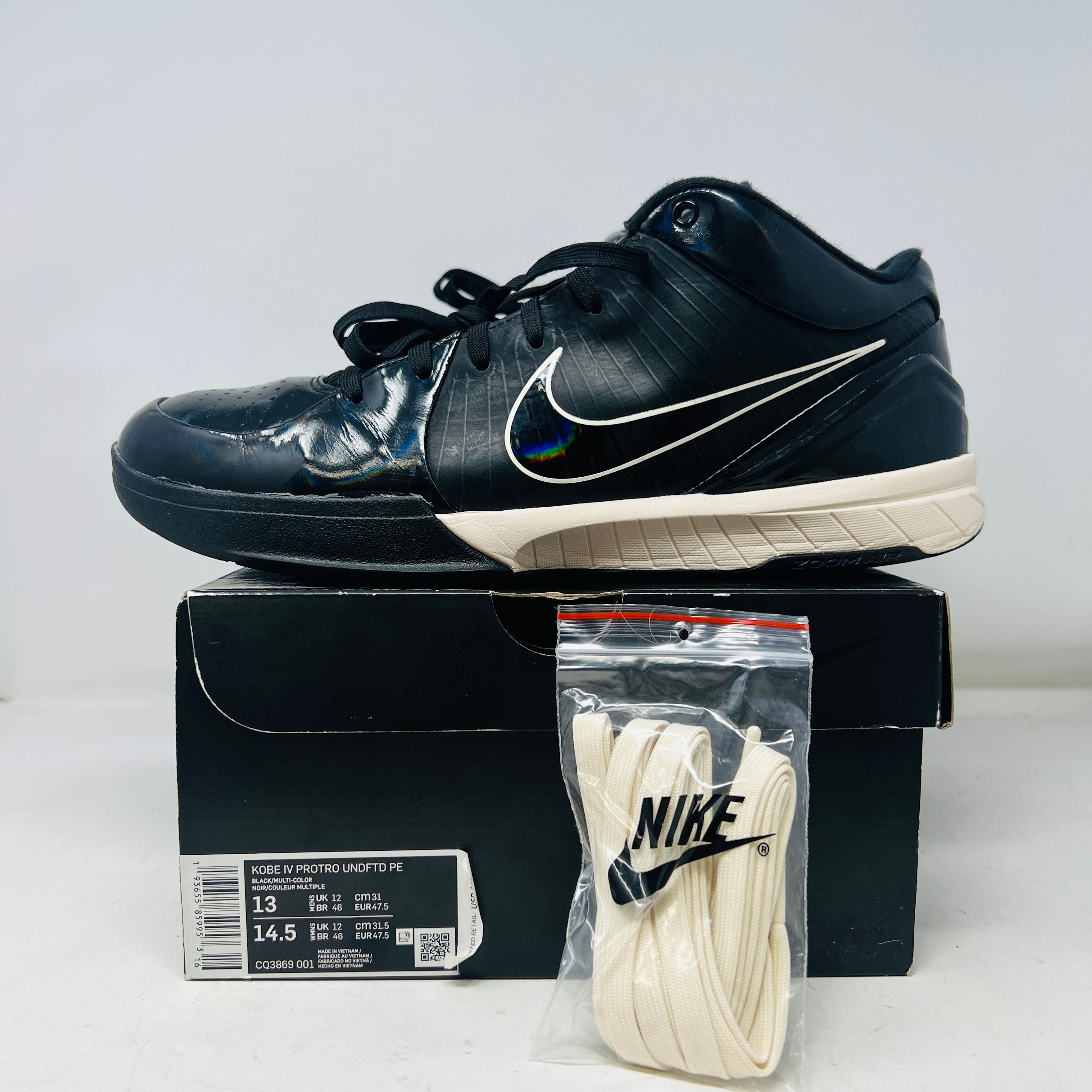 kobe 4 undefeated black mamba