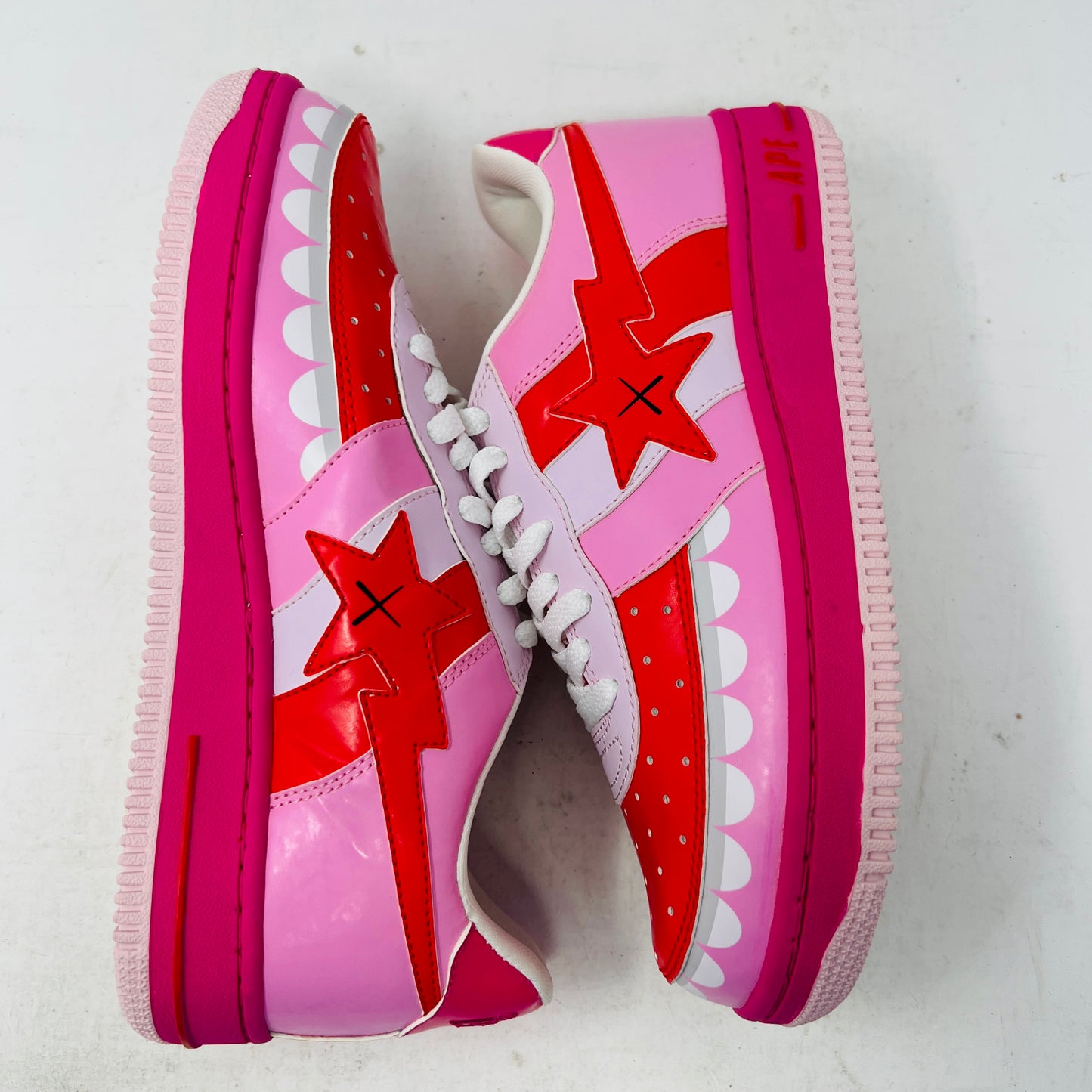 A Bathing Ape Bape Sta KAWS Chompers Pink