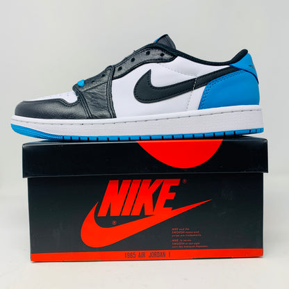 Jordan 1 Retro Low OG Black Dark Powder Blue (Womens)
