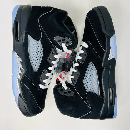 Jordan 5 Retro OG Black Metallic Reimagined (GS) shoes on box, brand new condition.