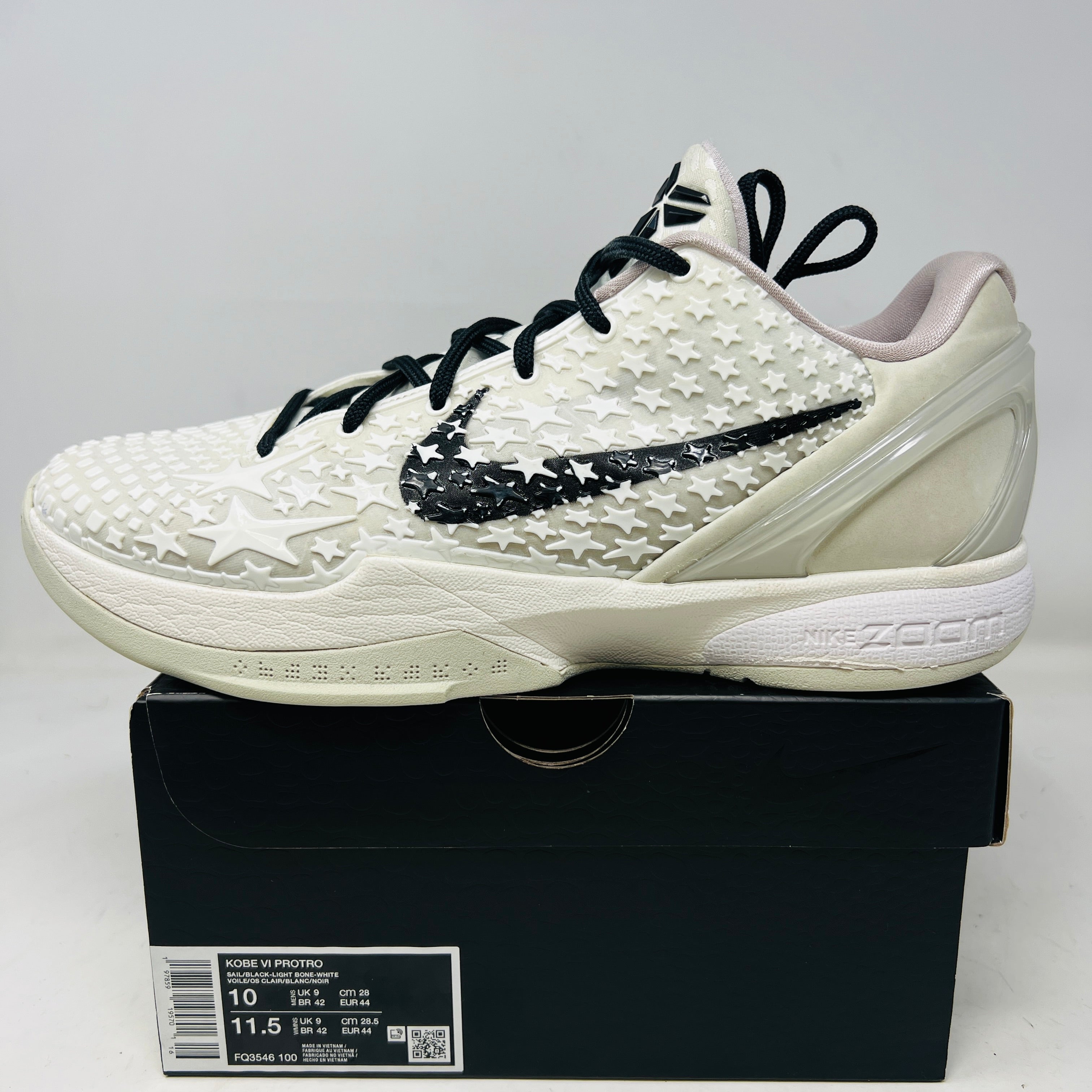 Nike Kobe 6 Protro Sail ホワイト/ブラック Buy Nike Zoom Kobe 6 Protro 'All-Star - Sail' - FQ3546 100
