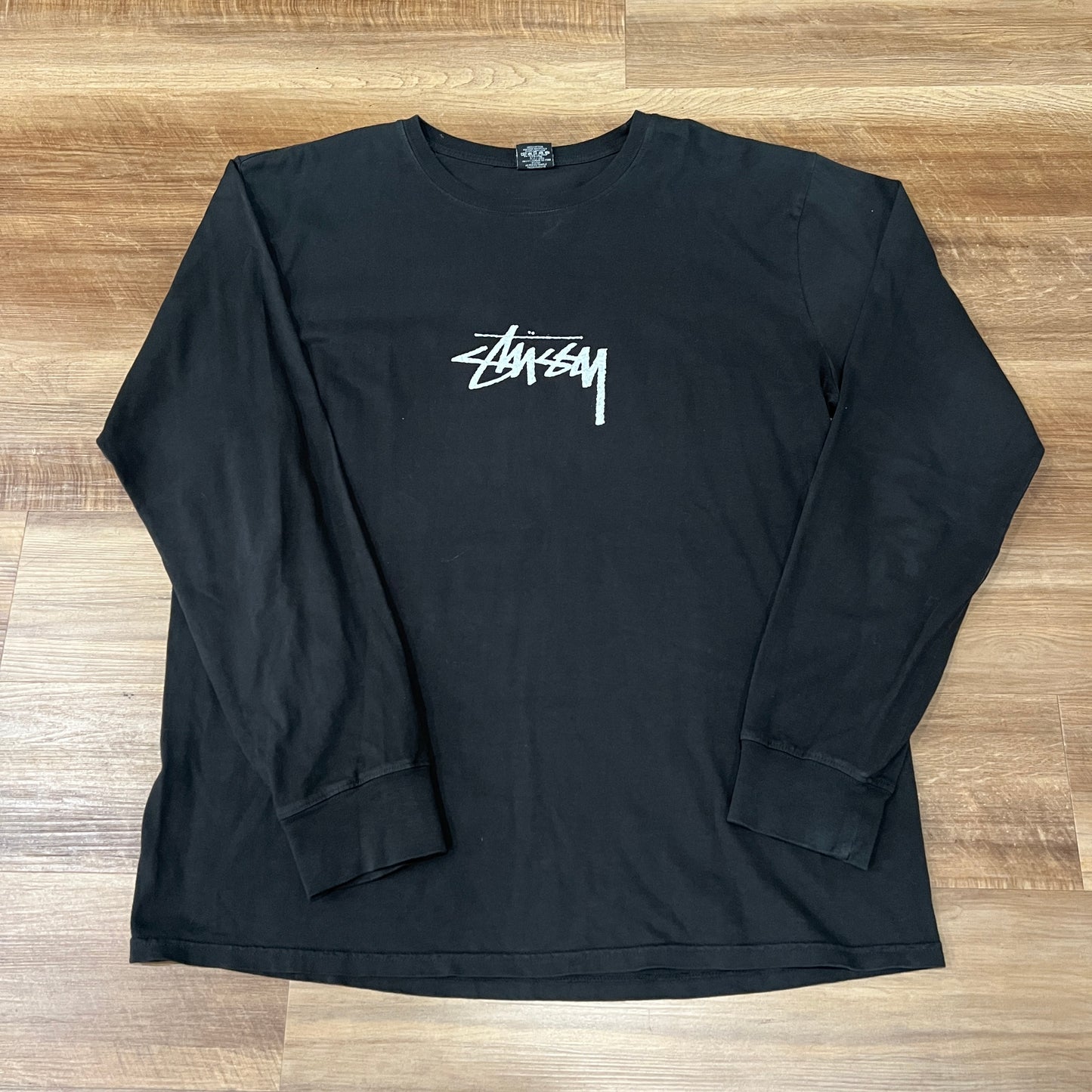Stussy Pigment Dyed Small Stock Logo L/S T-Shirt