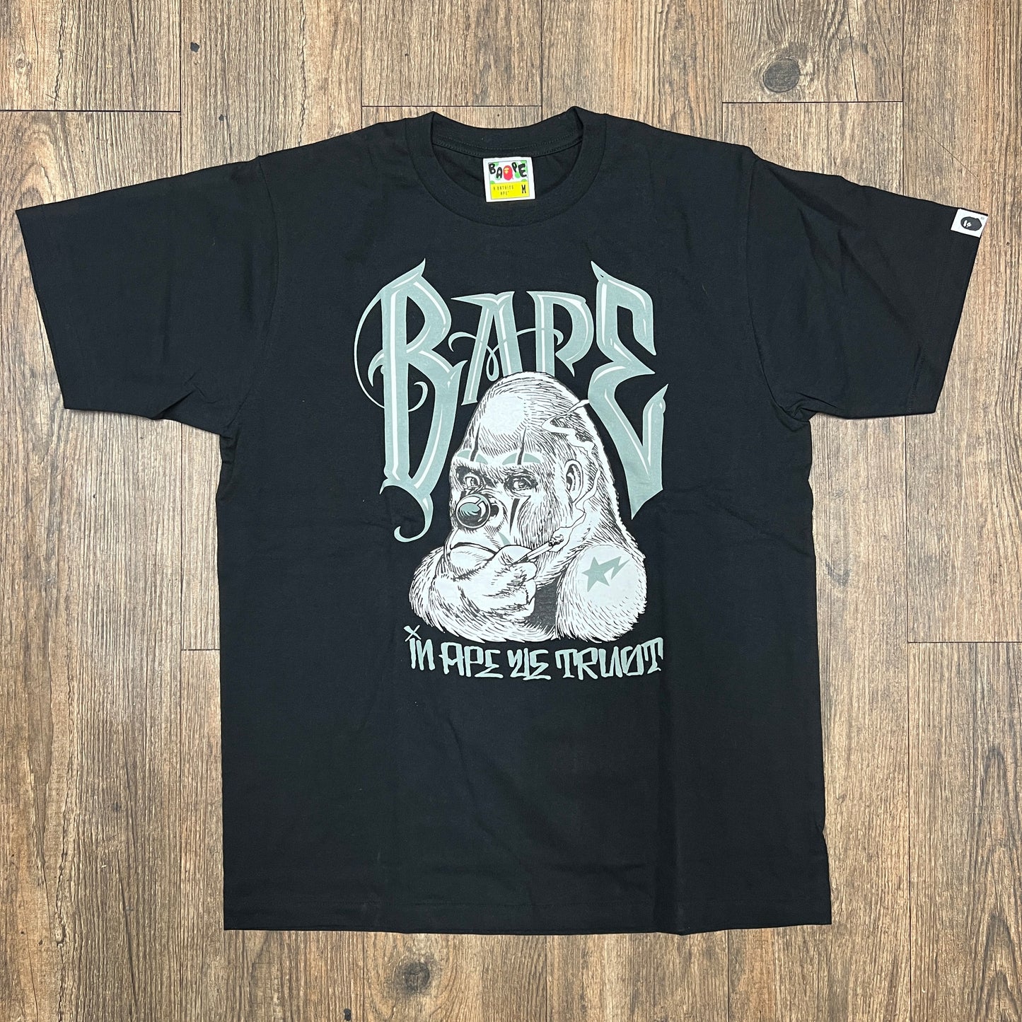 Bape x Undefeated x Mister Cartoon Black Tee