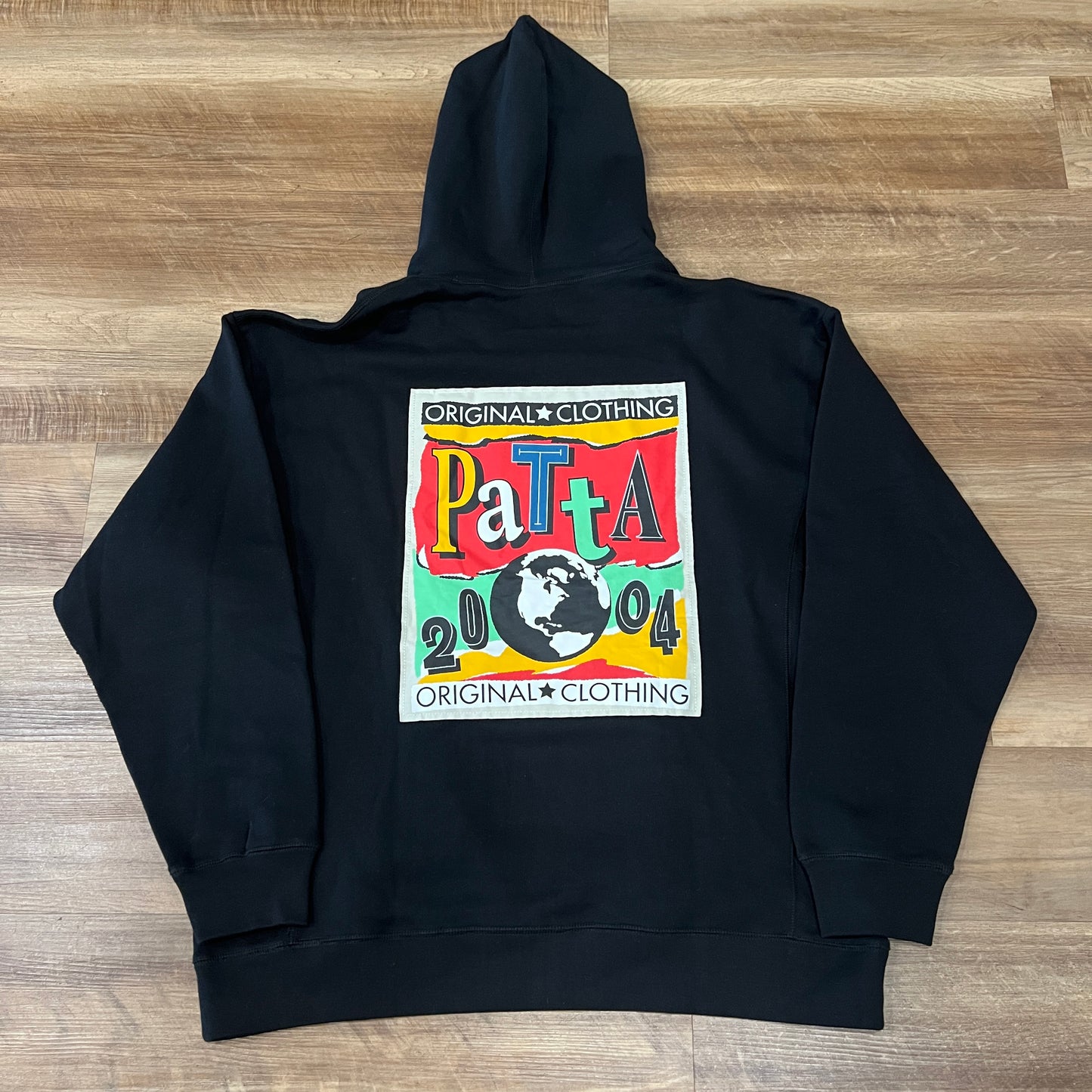 PATTA Worldwide Patch Hooded Sweater Black