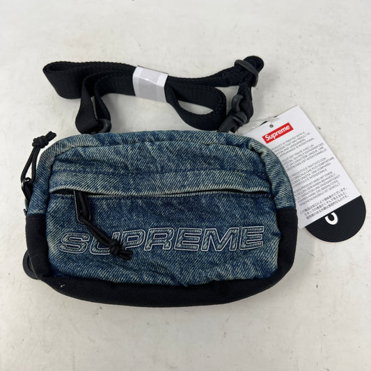 Supreme Denim Mini Shoulder Bag Washed Indigo