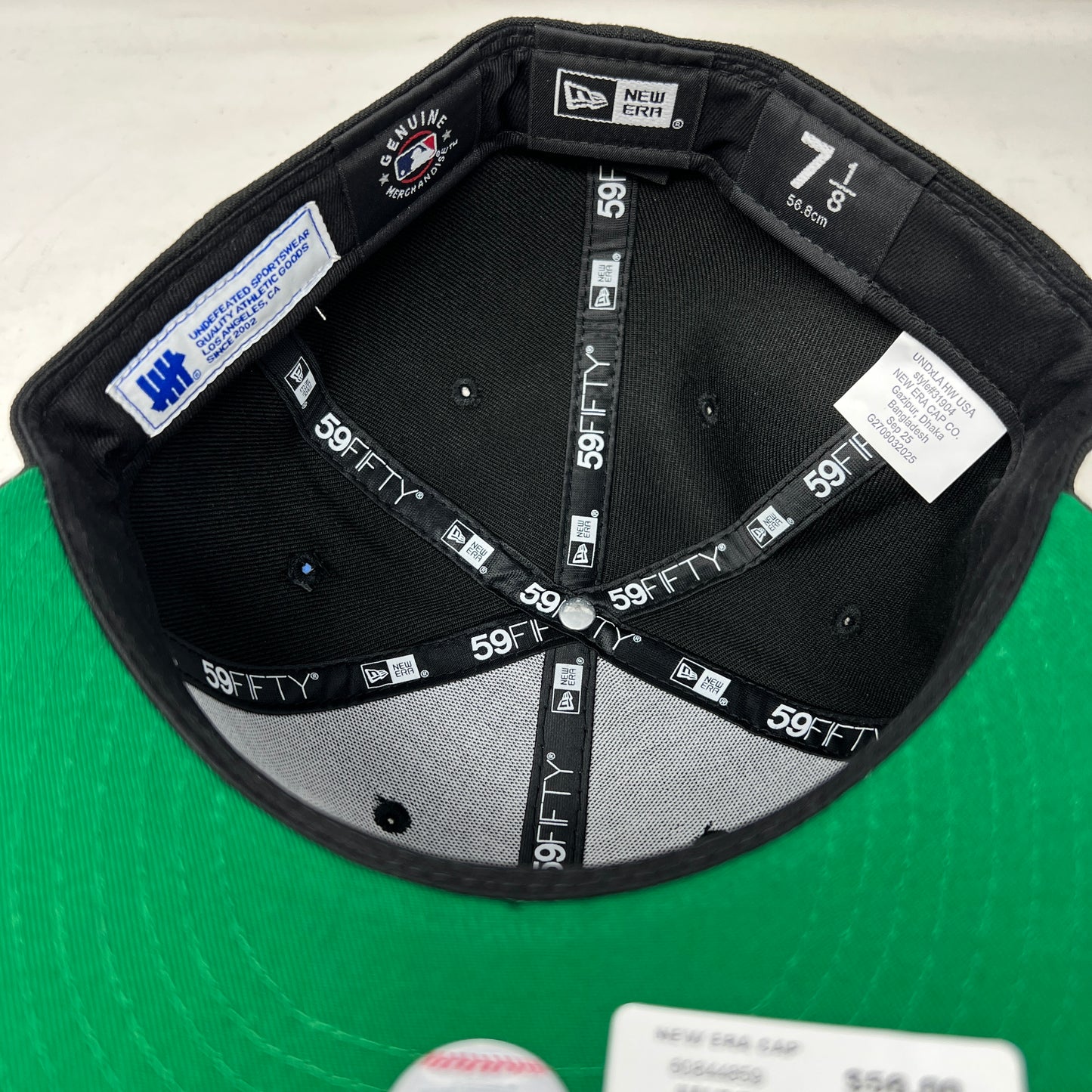 Undefeated x Los Angeles Dodgers Tally Black 59FIFTY Fitted Hat Black