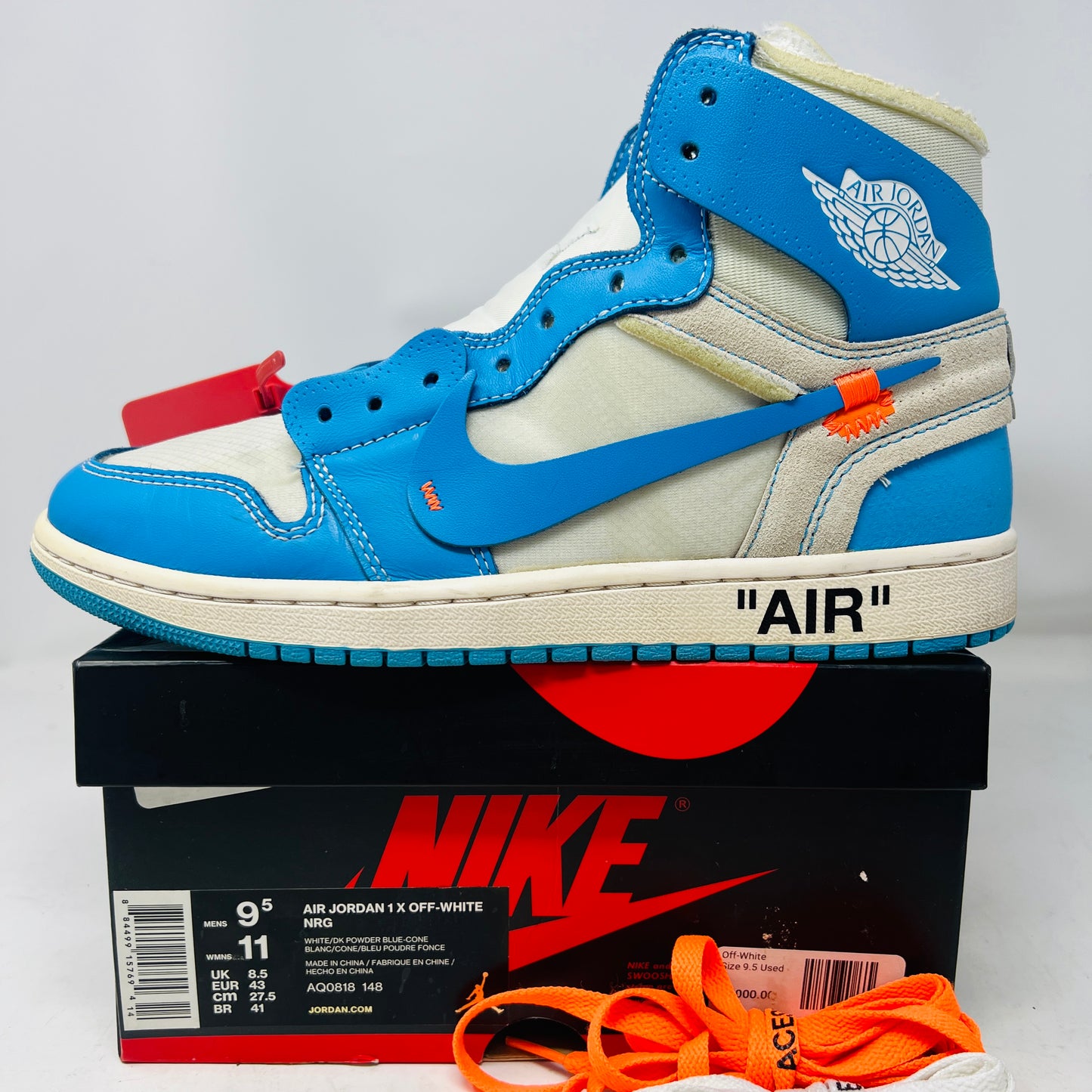 Jordan 1 Retro High Off-White University Blue