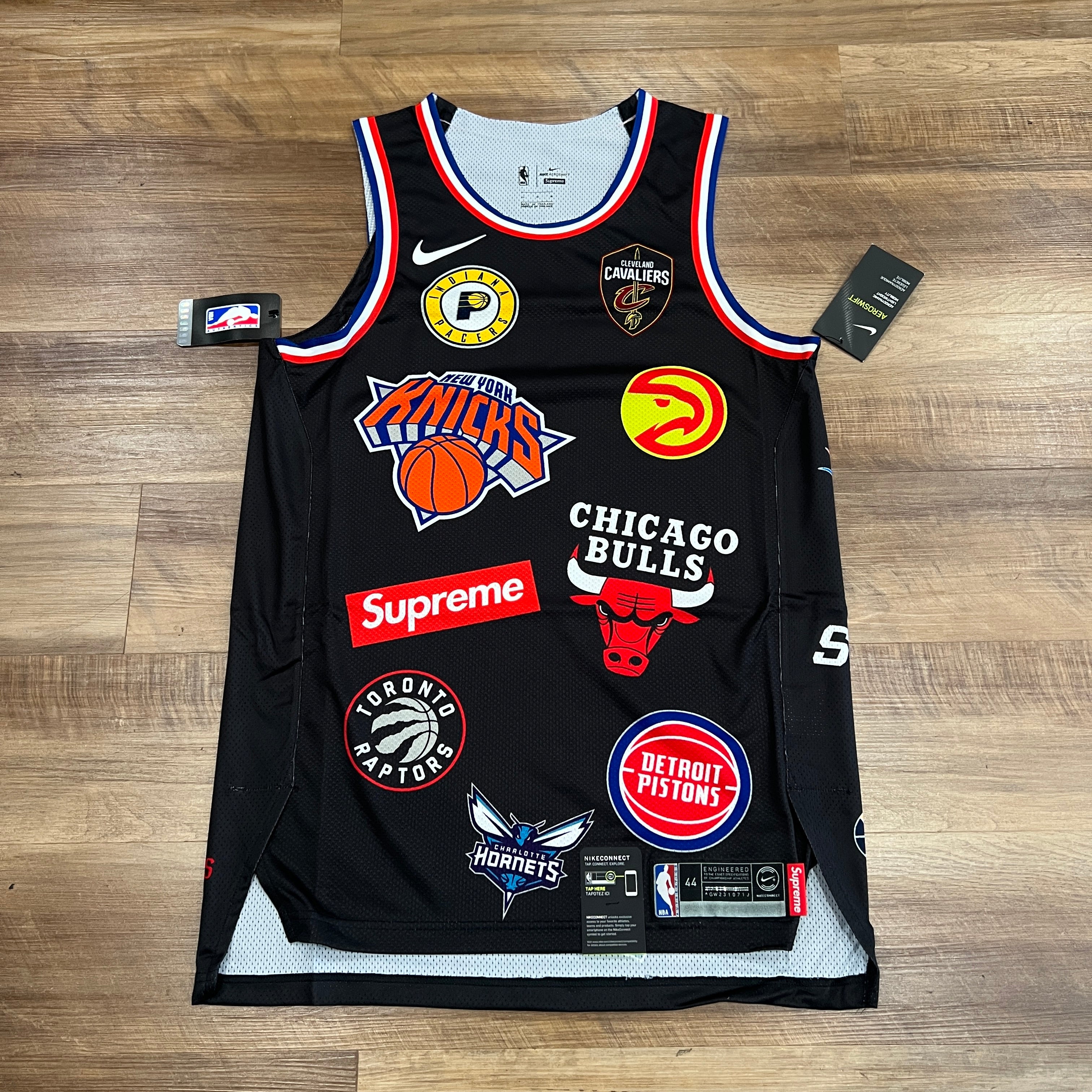 トップス L Supreme Nike Basketball Jersey Black Nike Supreme Basketball Jersey M Black Gold Tee Shirt Jacket