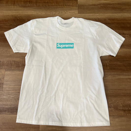 Supreme Tiffany & Co. Box Logo Tee White