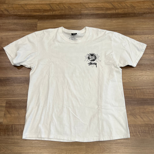 Stussy Magic 8 Ball Fortune Teller Tee Shirt White