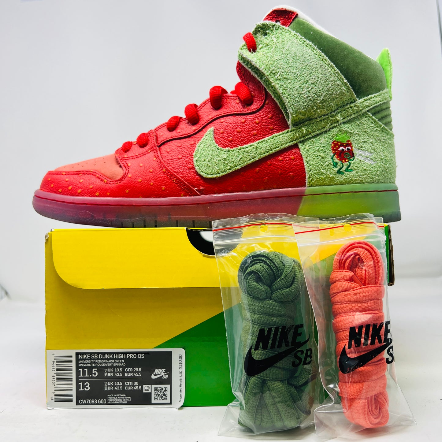 Nike SB Dunk High Strawberry Cough