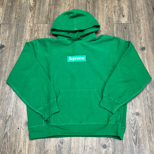 Supreme Box Logo Hoodie Green