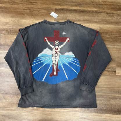 Saint Michael FOOT PRINT Long sleeve T-shirt