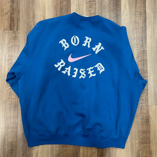 Nike x Born x Raised Crewneck Sweatshirt Blue