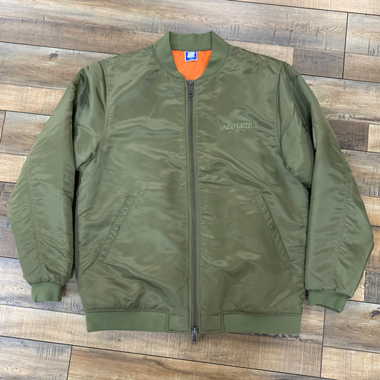 UNDEFEATED MA-1 JACKET OLIVE