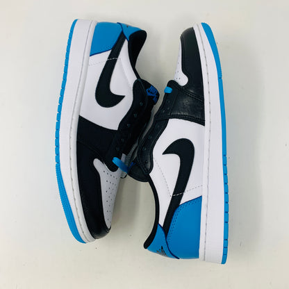 Jordan 1 Retro Low OG Black Dark Powder Blue (Womens)