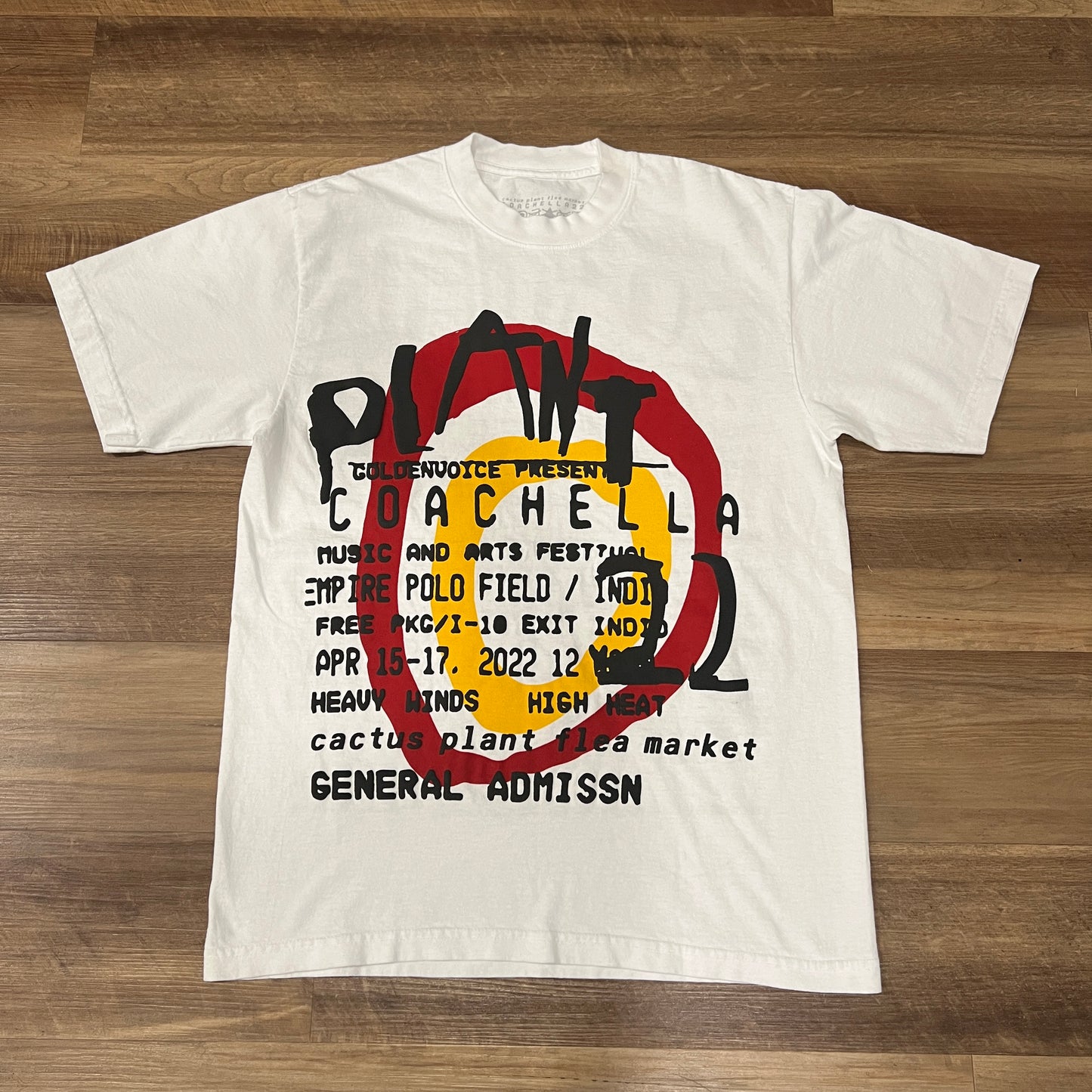 Cactus Plant Flea Market (CPFM) x Coachella 2022 Weekend 1 T-Shirt White