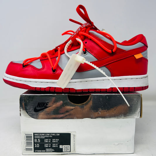 Nike Dunk Low Off-White University Red