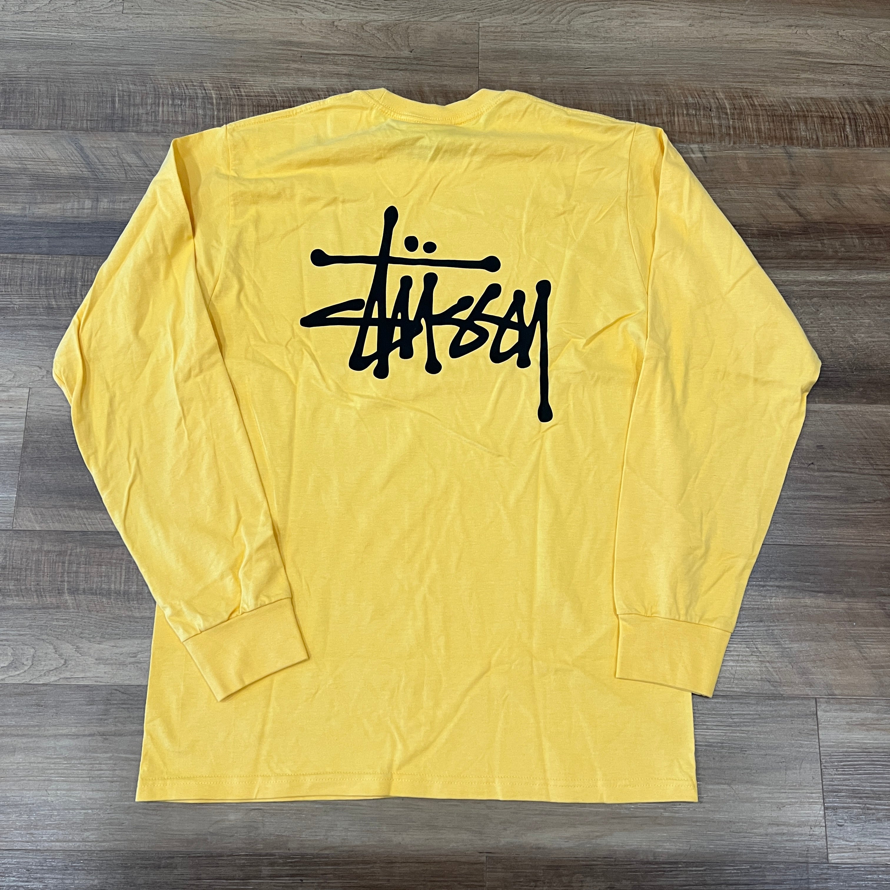 Stussy Basic Stock Long-Sleeve T-shirt Yellow – Holy Ground