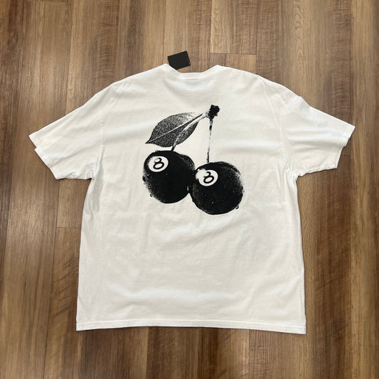 STUSSY CHERRIES TEE WHITE