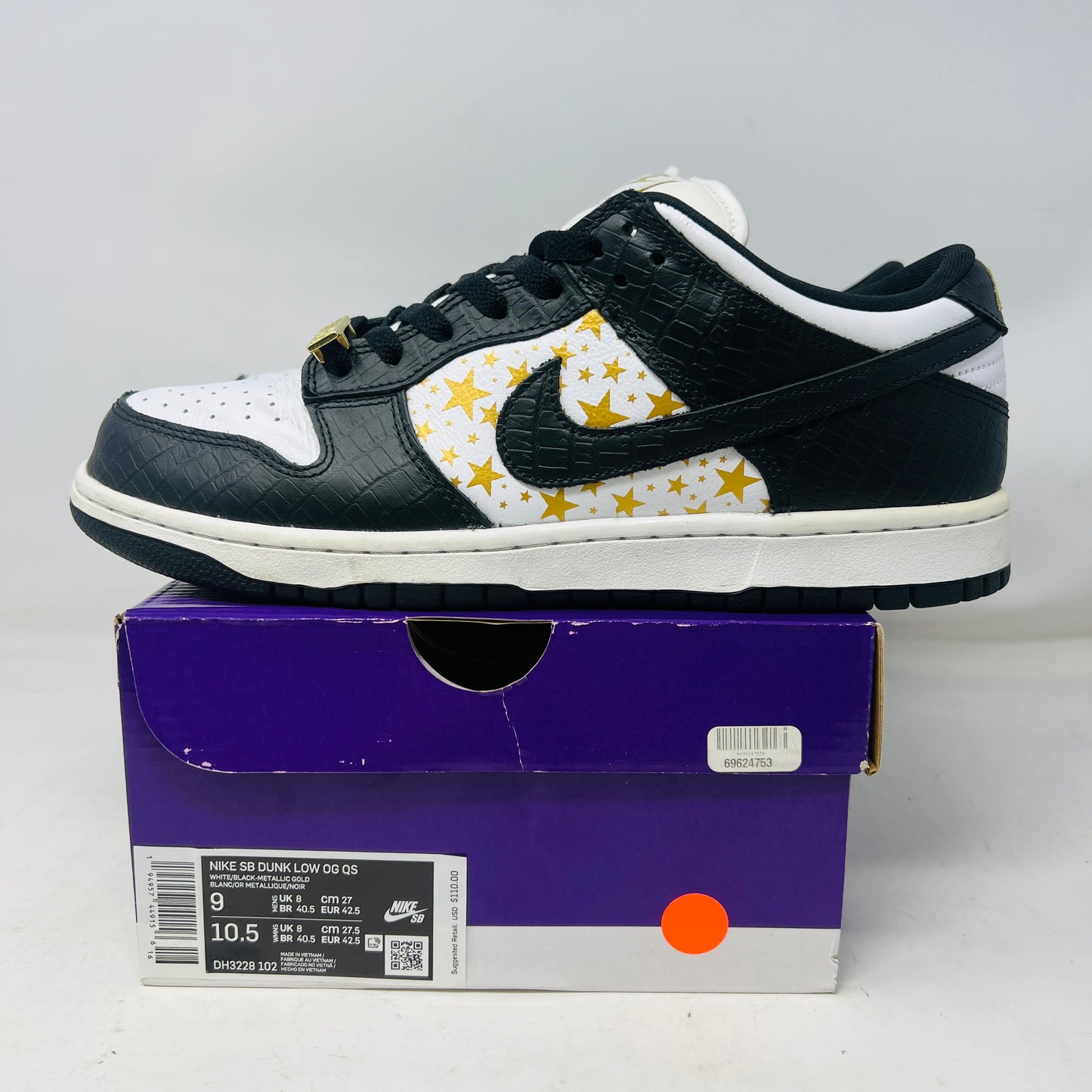 Nike SB Dunk Low Supreme Stars Black (2021)