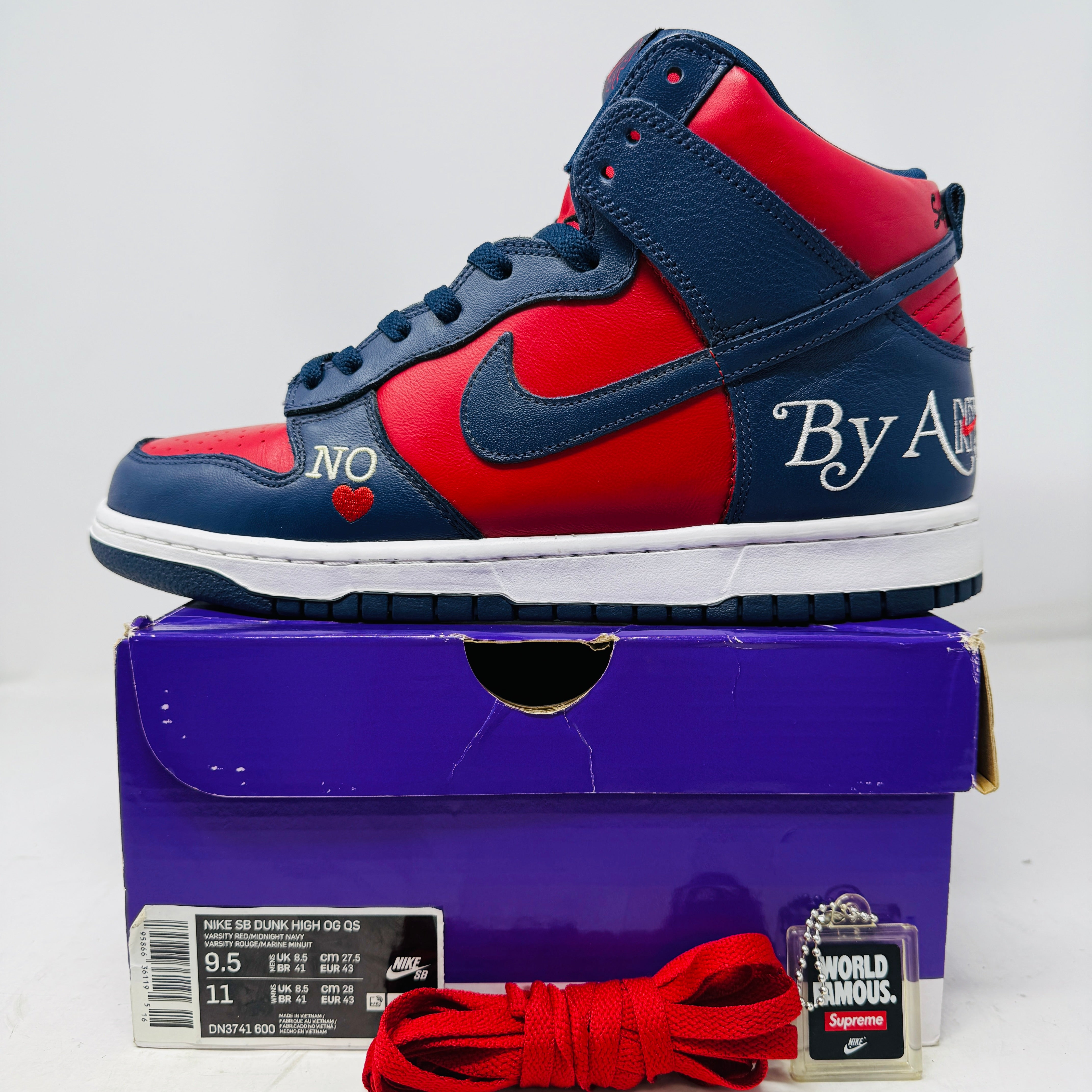 Nike SB Dunk High Supreme By Any Means Navy – Holy Ground