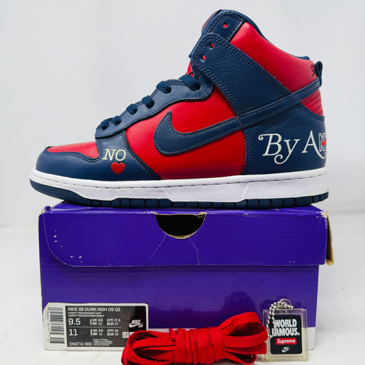 Nike SB Dunk High Supreme By Any Means Navy