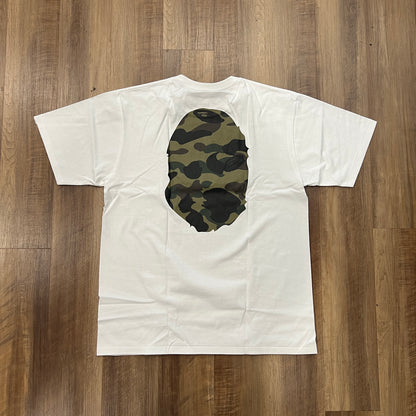 1ST CAMO BIG APE HEAD TEE WHITE