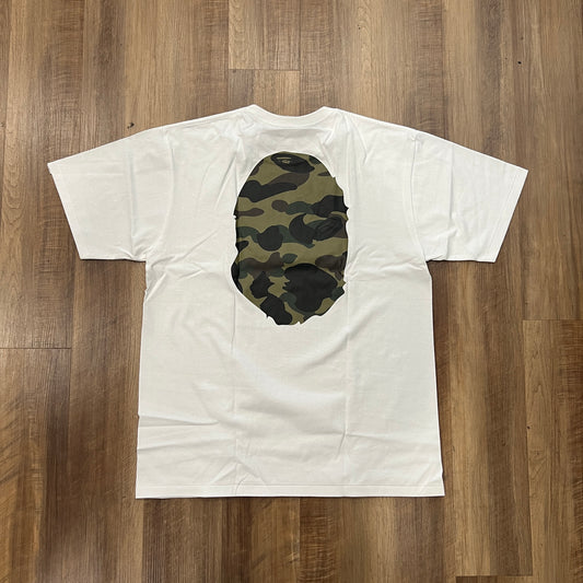 1ST CAMO BIG APE HEAD TEE WHITE
