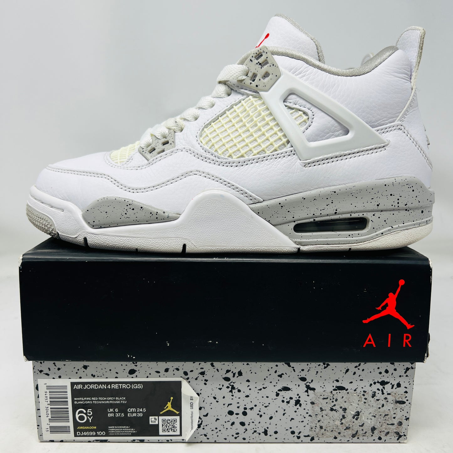 Jordan 4 Retro White Oreo (2021) (GS)