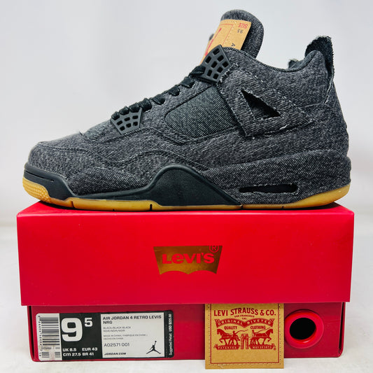 Jordan 4 Retro Levi's Black (Levi's Tag)