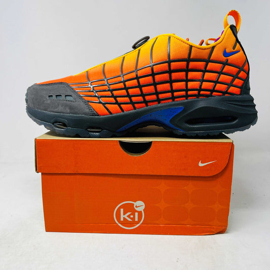 Nike Air Max Sunder SP Kids of Immigrants Sunrise sneakers on box, bright colorway, 2024 model.