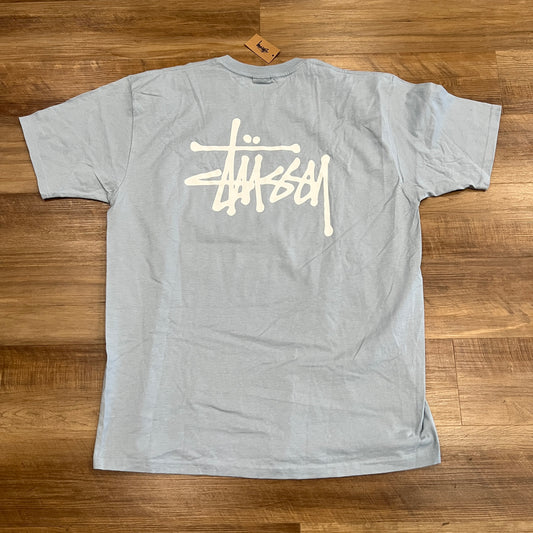 Stussy Basic Logo Tee 'Baby Blue'