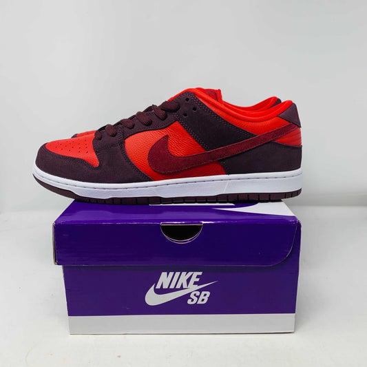 Nike SB Dunk Low Cherry sneakers, brand new, with box and extra laces, 2022 release.