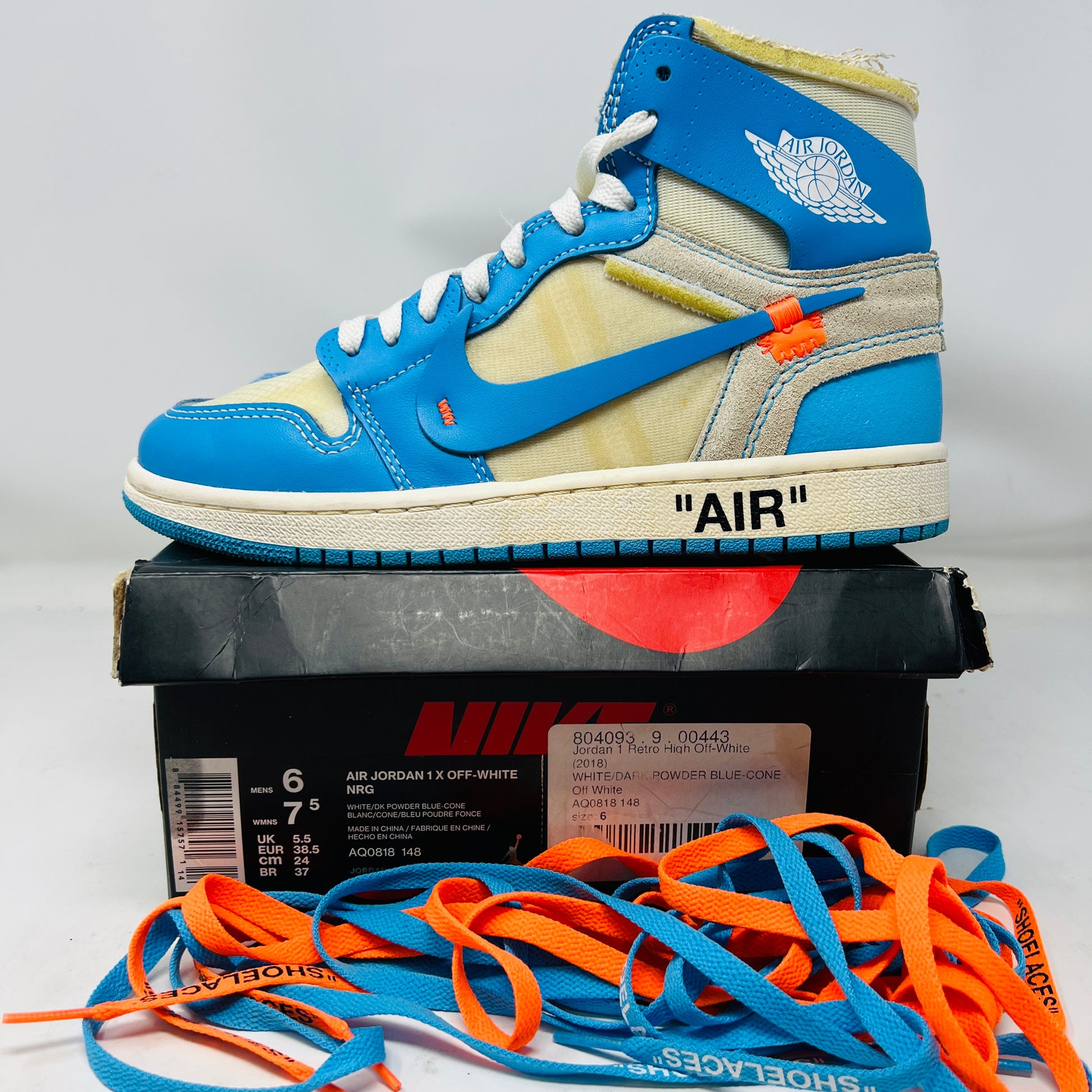 Jordan Retro High Off-White University Blue – Holy Ground