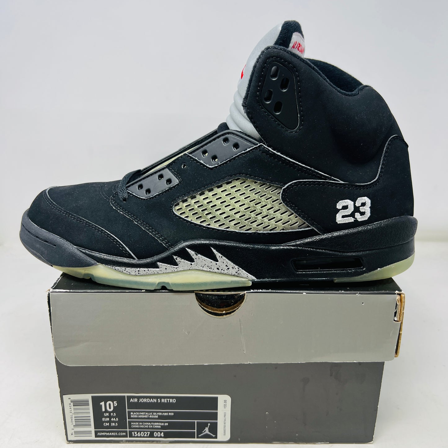 Air Jordan 5 Retro Black Metallic 2006