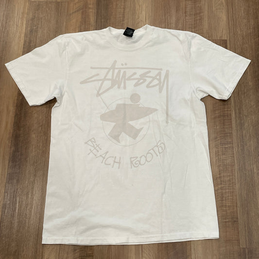 Stussy Beach Roots Pigment Dyed Tee Natural