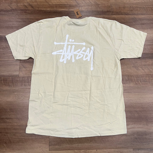 Stussy Basic Logo Tee 'Cream'